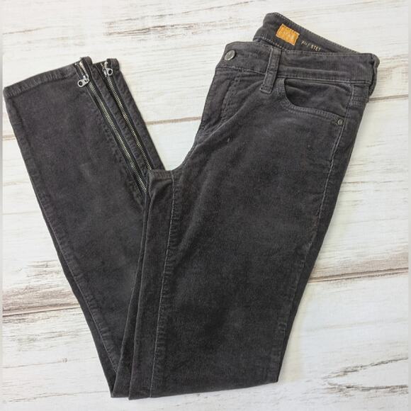 Pilcro and the Letterpress Gray corduroy skinny 25 - Picture 3 of 7